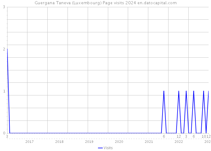 Guergana Taneva (Luxembourg) Page visits 2024 