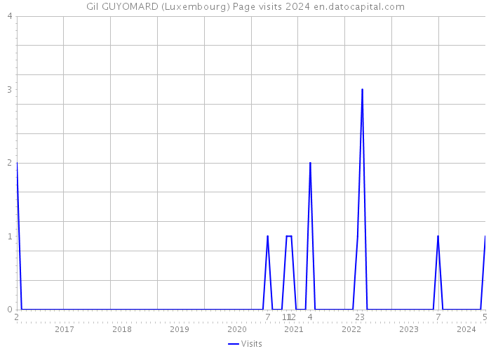 Gil GUYOMARD (Luxembourg) Page visits 2024 