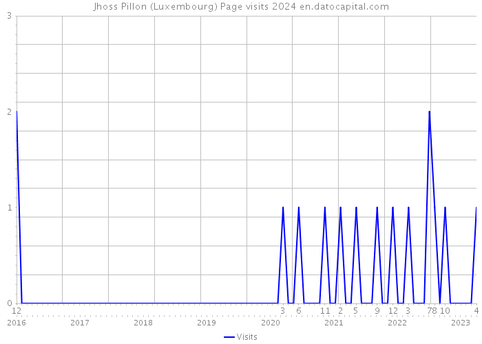 Jhoss Pillon (Luxembourg) Page visits 2024 