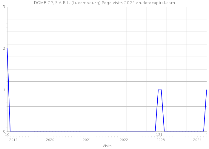 DOME GP, S.A R.L. (Luxembourg) Page visits 2024 