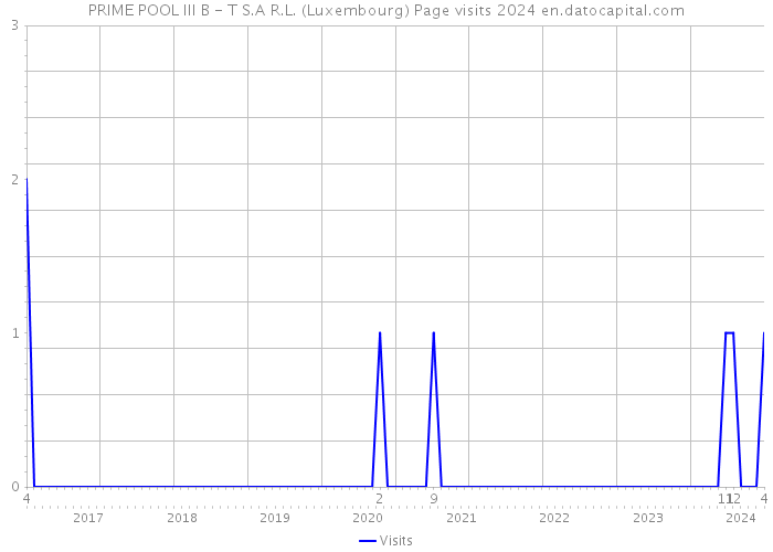 PRIME POOL III B - T S.A R.L. (Luxembourg) Page visits 2024 