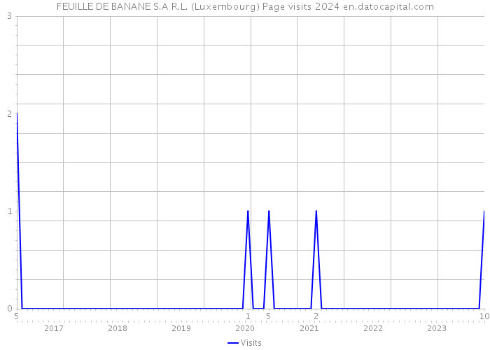 FEUILLE DE BANANE S.A R.L. (Luxembourg) Page visits 2024 