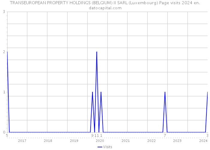 TRANSEUROPEAN PROPERTY HOLDINGS (BELGIUM) II SARL (Luxembourg) Page visits 2024 