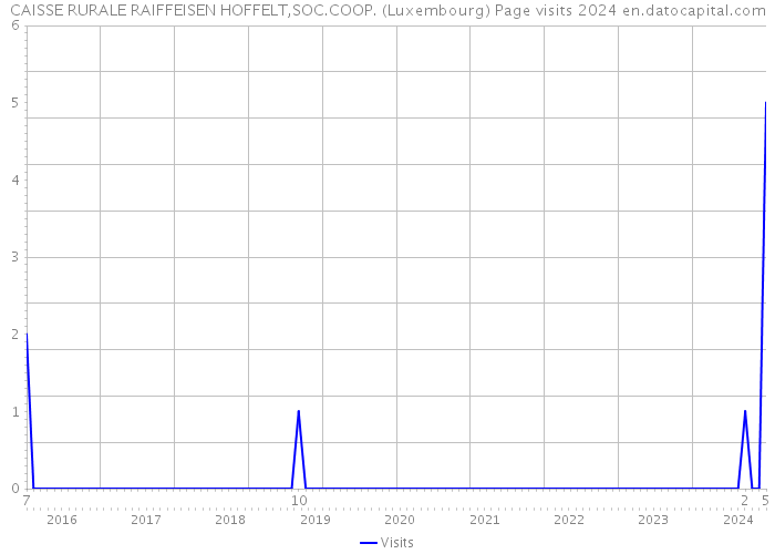 CAISSE RURALE RAIFFEISEN HOFFELT,SOC.COOP. (Luxembourg) Page visits 2024 