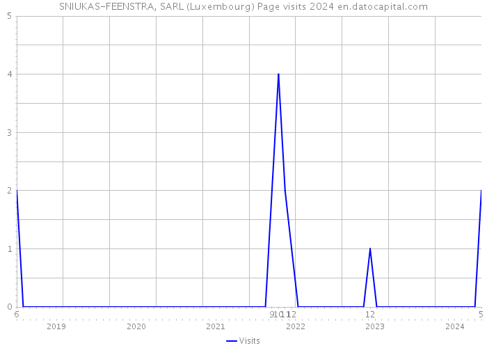 SNIUKAS-FEENSTRA, SARL (Luxembourg) Page visits 2024 