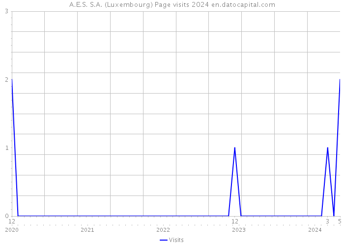 A.E.S. S.A. (Luxembourg) Page visits 2024 