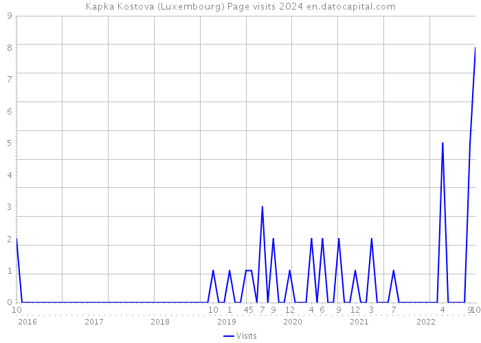 Kapka Kostova (Luxembourg) Page visits 2024 