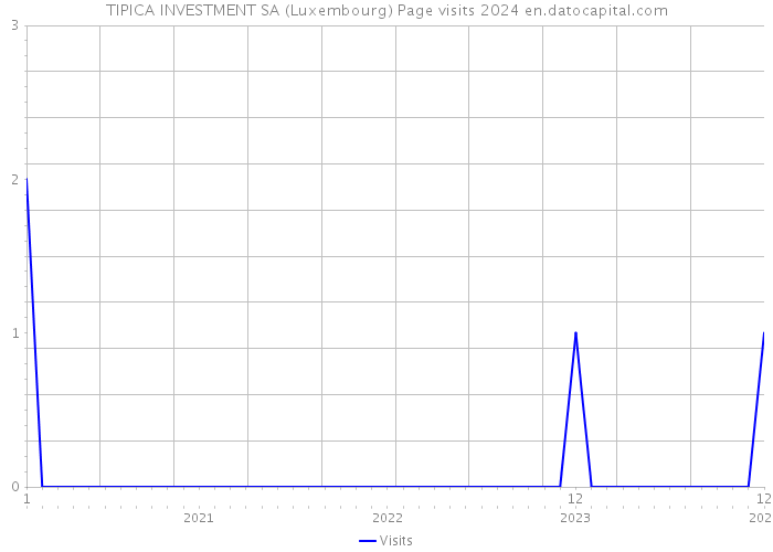TIPICA INVESTMENT SA (Luxembourg) Page visits 2024 