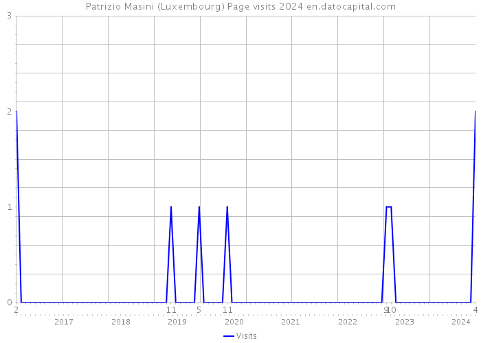 Patrizio Masini (Luxembourg) Page visits 2024 