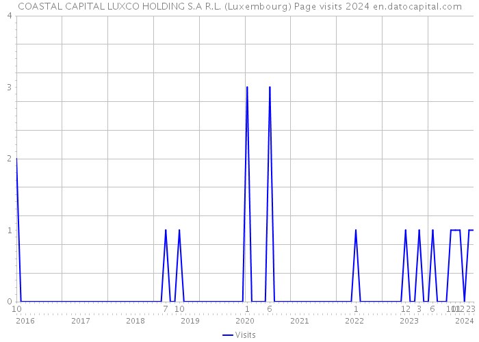 COASTAL CAPITAL LUXCO HOLDING S.A R.L. (Luxembourg) Page visits 2024 