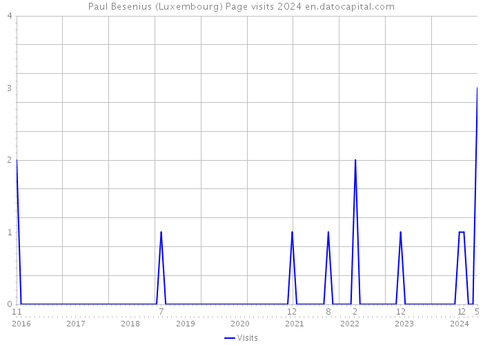 Paul Besenius (Luxembourg) Page visits 2024 