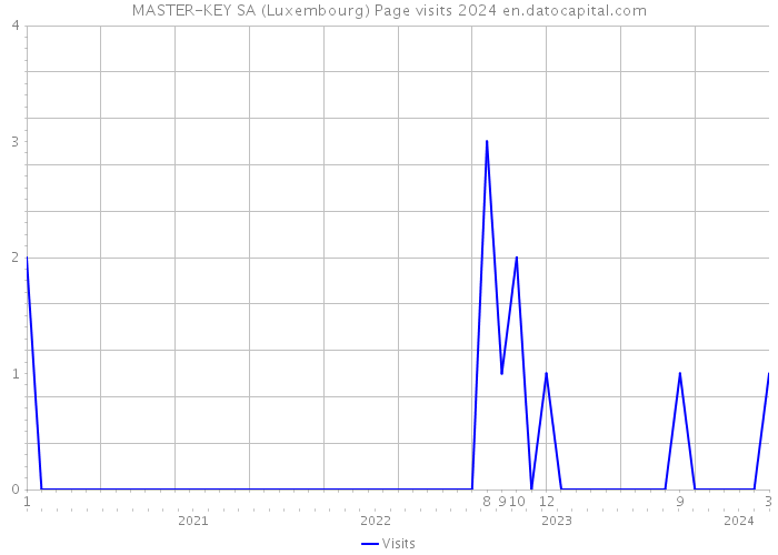 MASTER-KEY SA (Luxembourg) Page visits 2024 