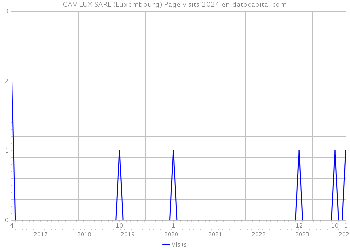 CAVILUX SARL (Luxembourg) Page visits 2024 
