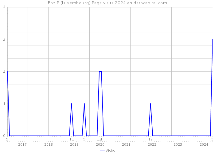 Foz P (Luxembourg) Page visits 2024 