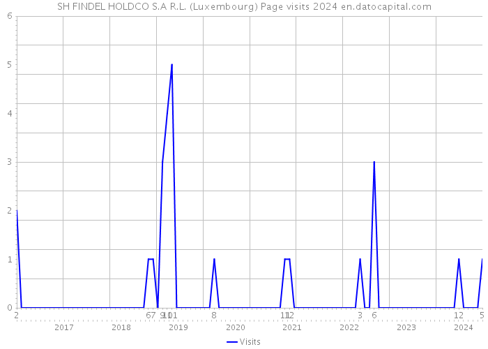 SH FINDEL HOLDCO S.A R.L. (Luxembourg) Page visits 2024 