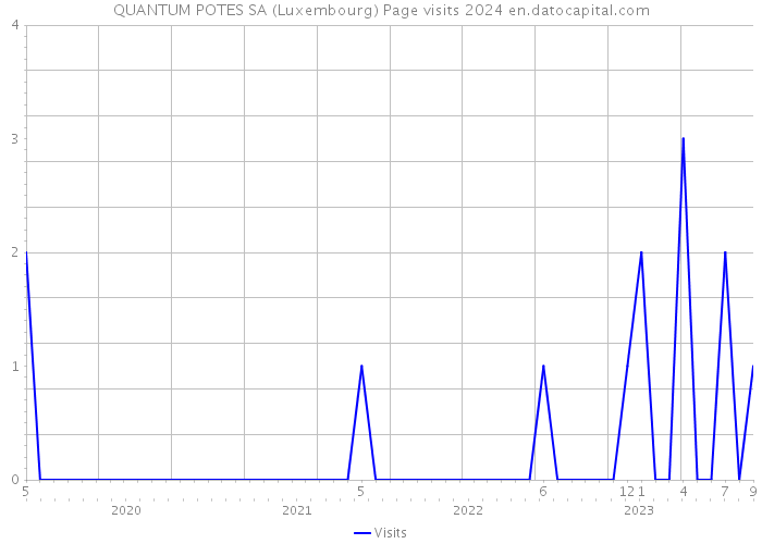 QUANTUM POTES SA (Luxembourg) Page visits 2024 