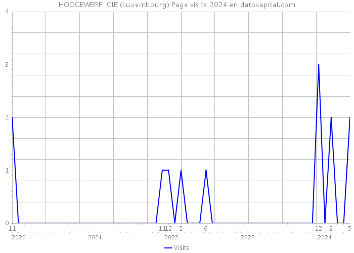HOOGEWERF CIE (Luxembourg) Page visits 2024 