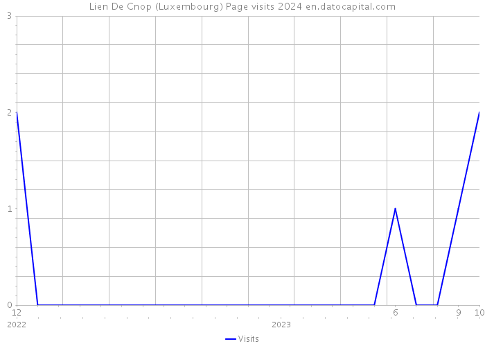 Lien De Cnop (Luxembourg) Page visits 2024 