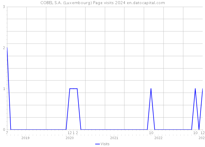 COBEL S.A. (Luxembourg) Page visits 2024 