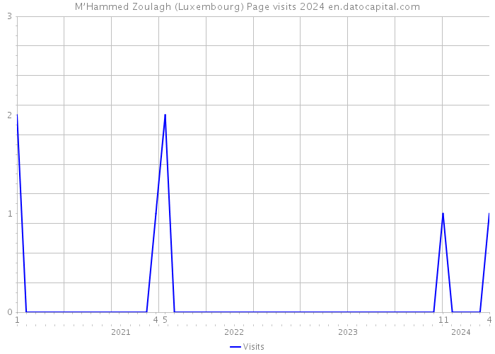 M’Hammed Zoulagh (Luxembourg) Page visits 2024 