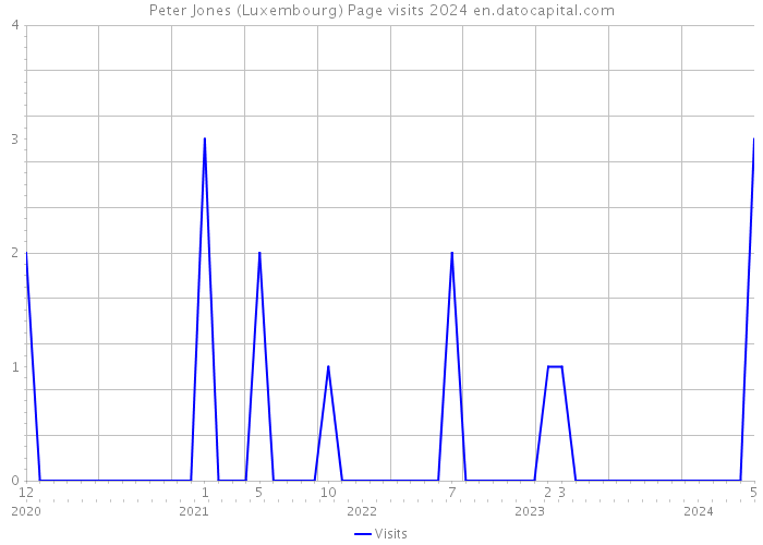 Peter Jones (Luxembourg) Page visits 2024 