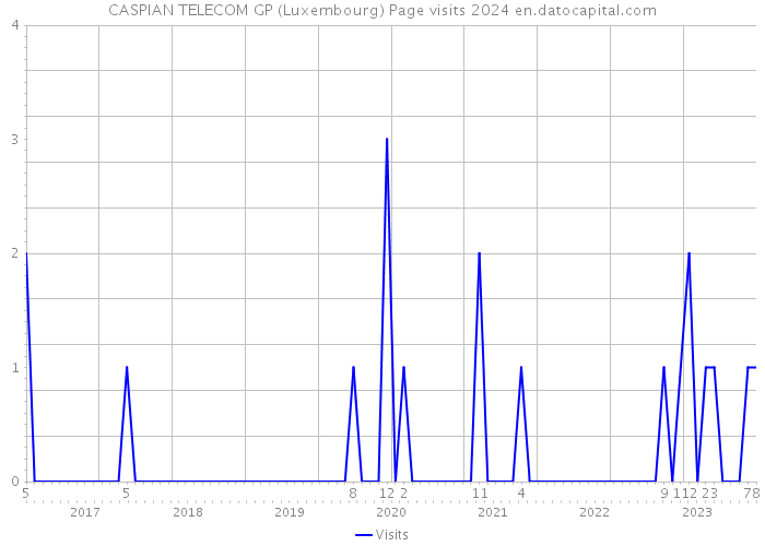 CASPIAN TELECOM GP (Luxembourg) Page visits 2024 