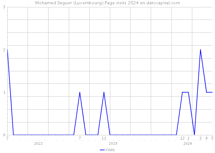 Mohamed Seguer (Luxembourg) Page visits 2024 