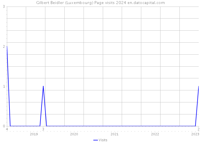 Gilbert Beidler (Luxembourg) Page visits 2024 