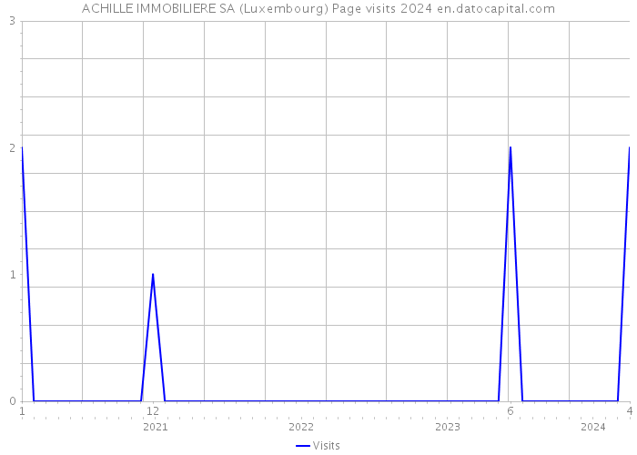 ACHILLE IMMOBILIERE SA (Luxembourg) Page visits 2024 
