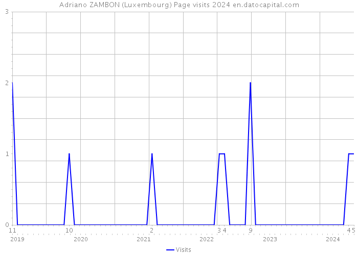 Adriano ZAMBON (Luxembourg) Page visits 2024 