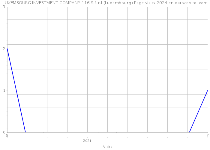 LUXEMBOURG INVESTMENT COMPANY 116 S.à r.l (Luxembourg) Page visits 2024 