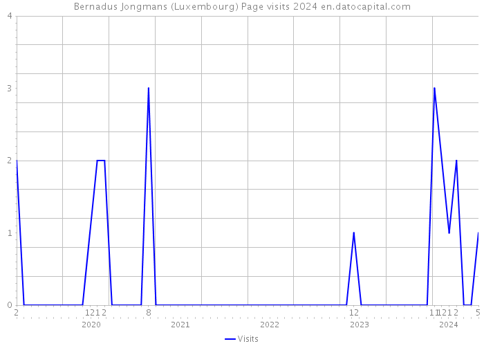 Bernadus Jongmans (Luxembourg) Page visits 2024 