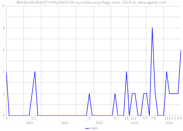 BRAZILIAN EQUITY HOLDINGS SA (Luxembourg) Page visits 2024 