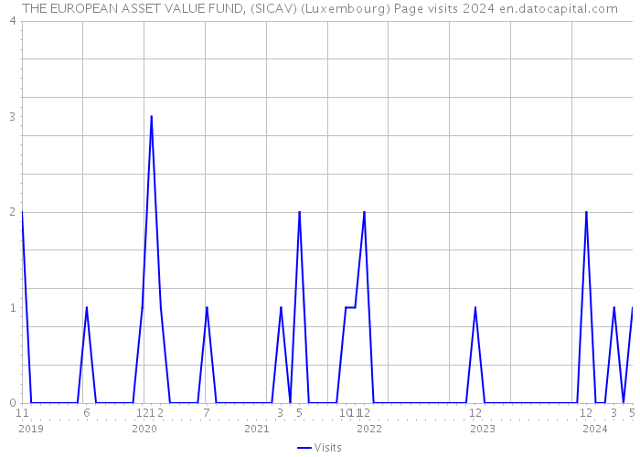 THE EUROPEAN ASSET VALUE FUND, (SICAV) (Luxembourg) Page visits 2024 