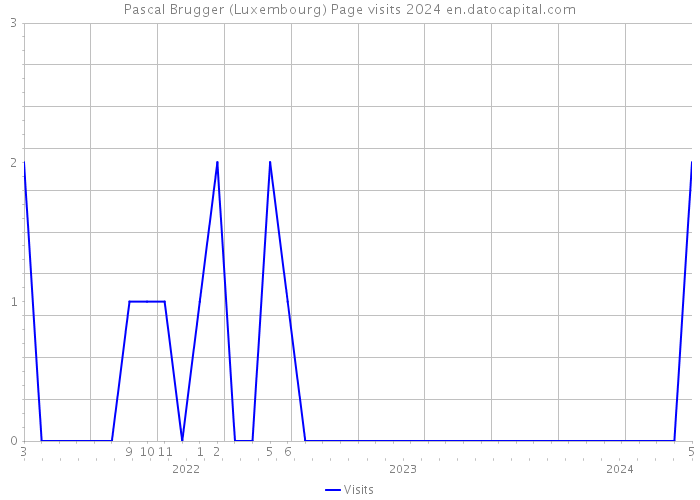 Pascal Brugger (Luxembourg) Page visits 2024 