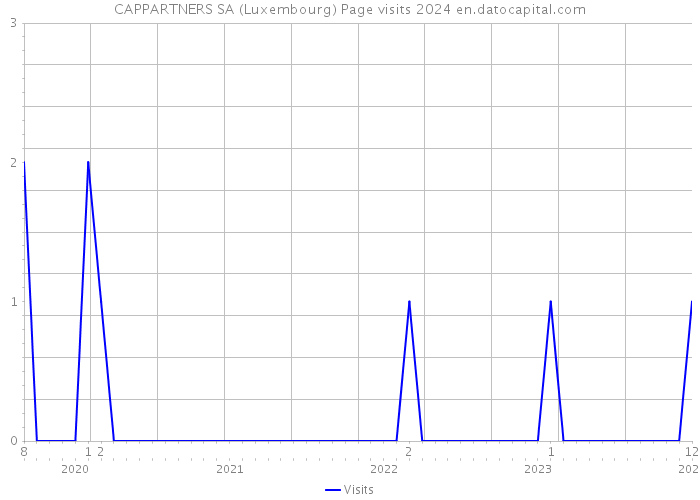 CAPPARTNERS SA (Luxembourg) Page visits 2024 