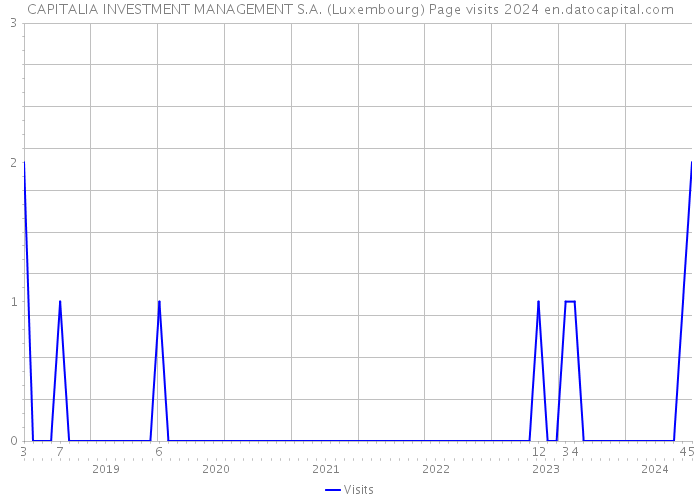 CAPITALIA INVESTMENT MANAGEMENT S.A. (Luxembourg) Page visits 2024 