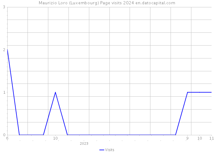Maurizio Loro (Luxembourg) Page visits 2024 
