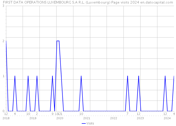 FIRST DATA OPERATIONS LUXEMBOURG S.A R.L. (Luxembourg) Page visits 2024 