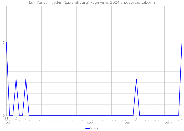 Luk Vanderheyden (Luxembourg) Page visits 2024 