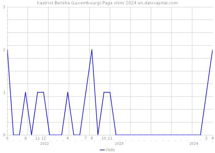 Kastriot Berisha (Luxembourg) Page visits 2024 