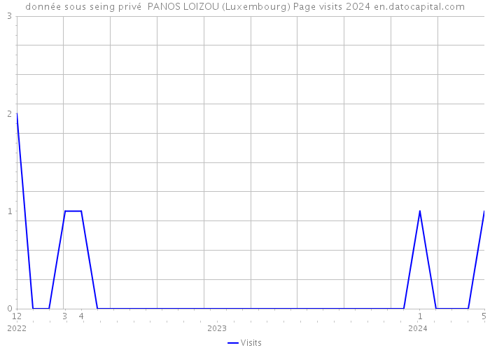 donnée sous seing privé PANOS LOIZOU (Luxembourg) Page visits 2024 