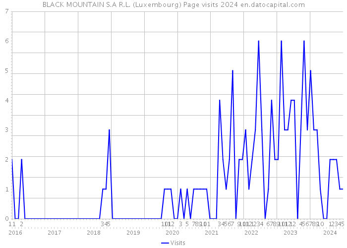 BLACK MOUNTAIN S.A R.L. (Luxembourg) Page visits 2024 