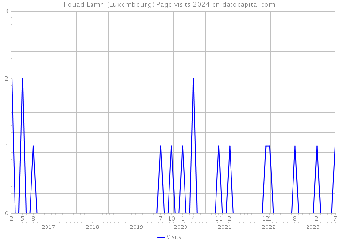 Fouad Lamri (Luxembourg) Page visits 2024 