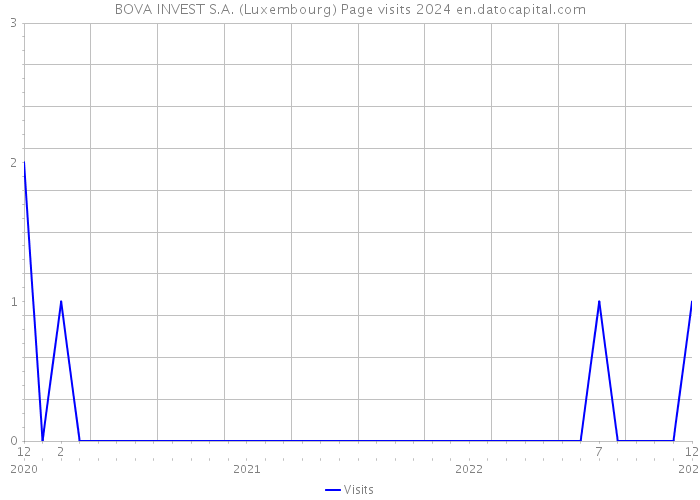 BOVA INVEST S.A. (Luxembourg) Page visits 2024 
