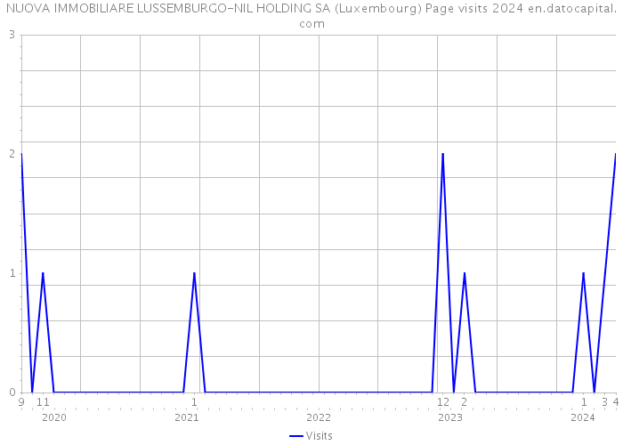 NUOVA IMMOBILIARE LUSSEMBURGO-NIL HOLDING SA (Luxembourg) Page visits 2024 