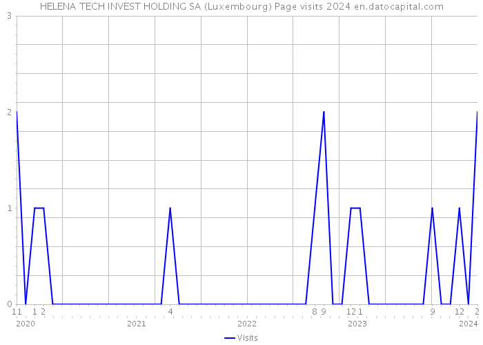 HELENA TECH INVEST HOLDING SA (Luxembourg) Page visits 2024 