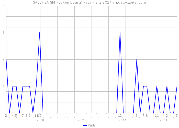 SALLY SA SPF (Luxembourg) Page visits 2024 