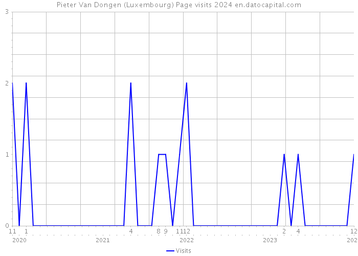 Pieter Van Dongen (Luxembourg) Page visits 2024 