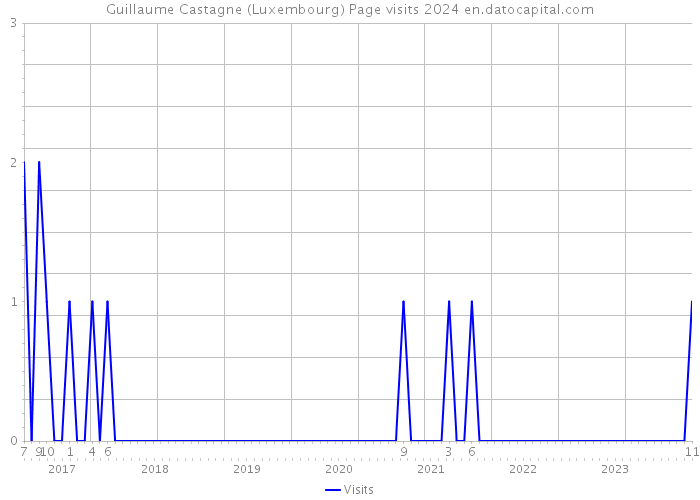 Guillaume Castagne (Luxembourg) Page visits 2024 